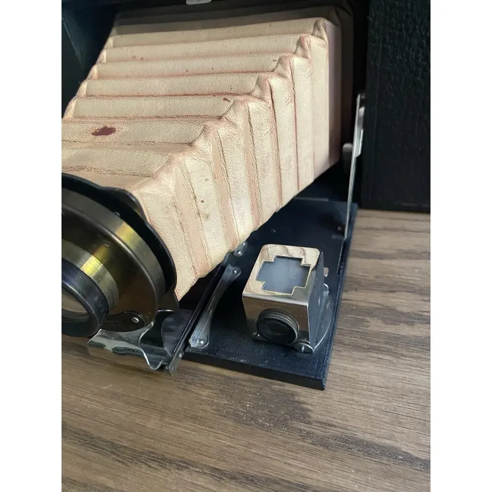 Antique Eastman Kodak No 3 Model A Folding Brownie Camera Bausch and Lomb Lens